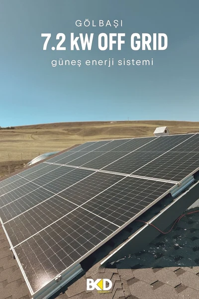 7,2 kW Şebekeden Bağımsız Güneş Enerji Sistemi — 19